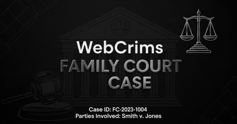 WebCrims Family Court Case